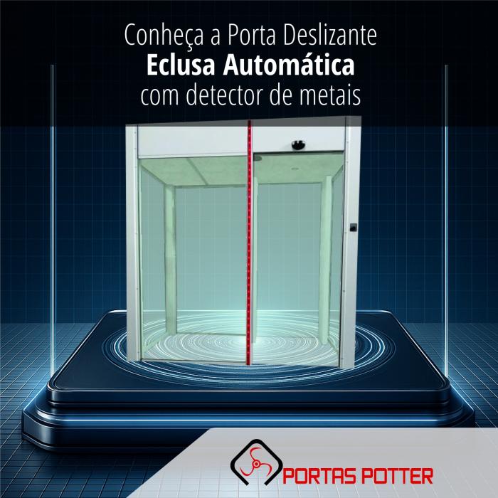Eclusa Automática Deslizante com Detector de Metais: tecnologia e proteção em um único equipamento