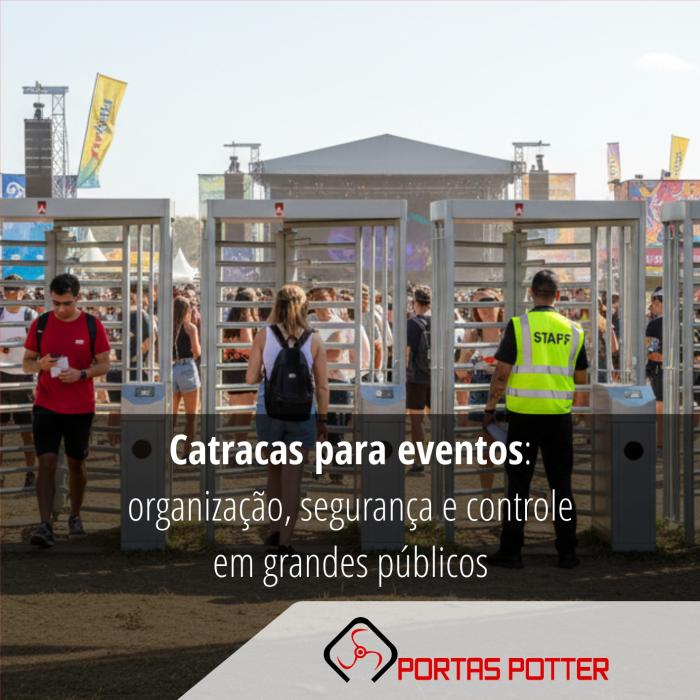 Catracas para eventos: organização, segurança e controle em grandes públicos