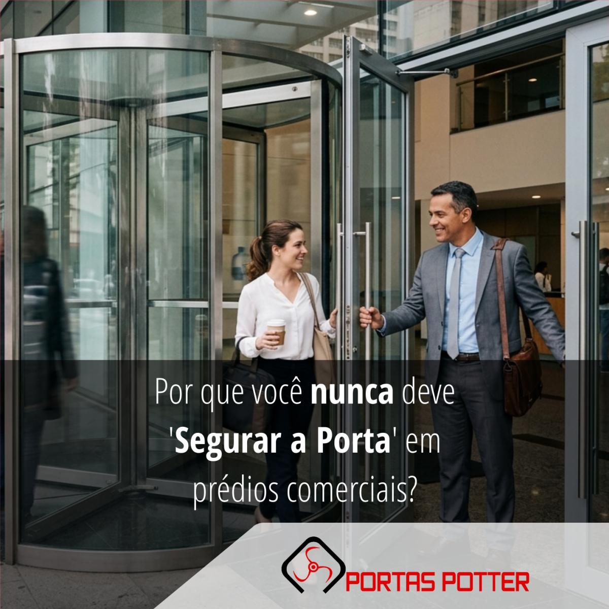 Por que você nunca deve Segurar a Porta em prédios comerciais?