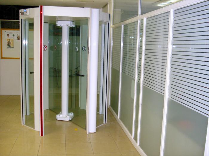 Porta Giratória Octal Dupla detecção