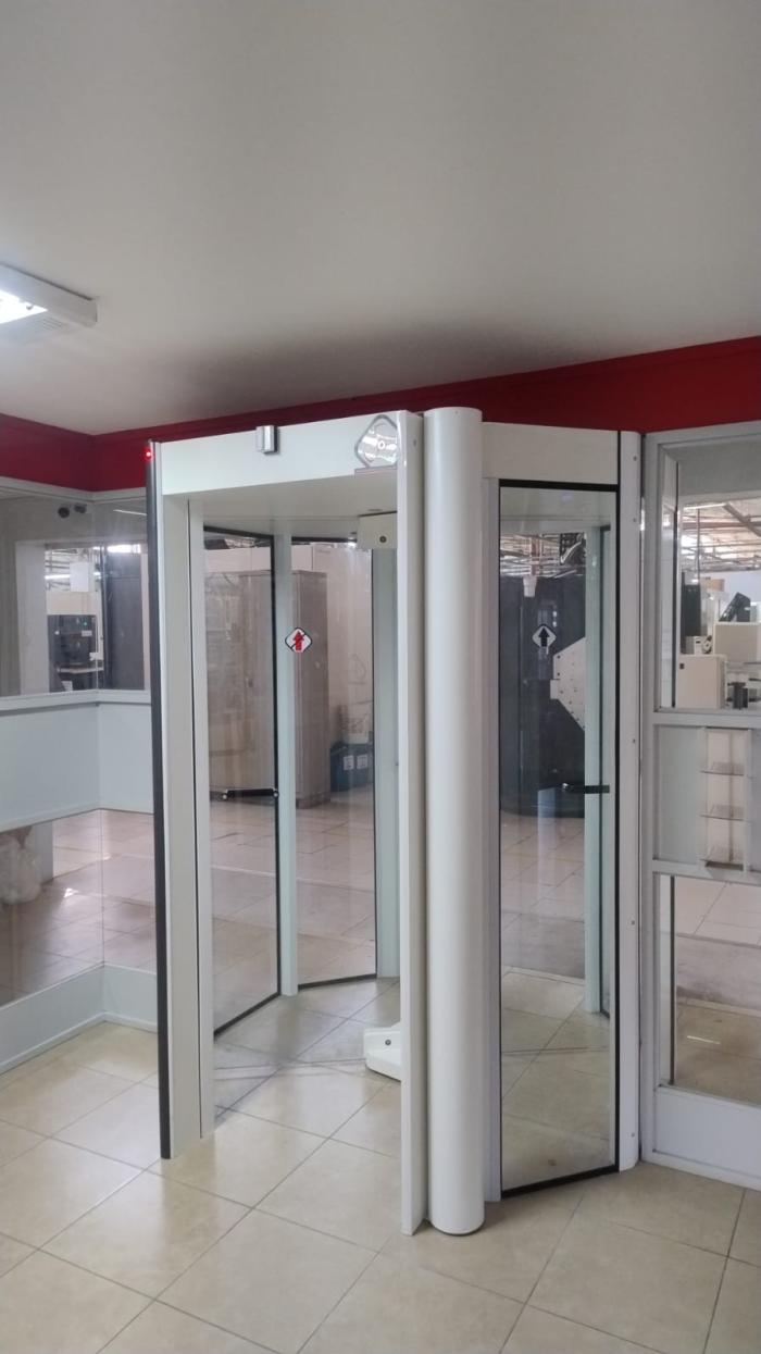 Porta Giratória Octal  Dx4s Dupla Detecção 