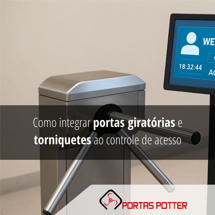 Segurança integrada: como conectar portas giratórias e torniquetes ao seu sistema de controle