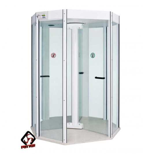  Porta giratória com detector de metais Octal 