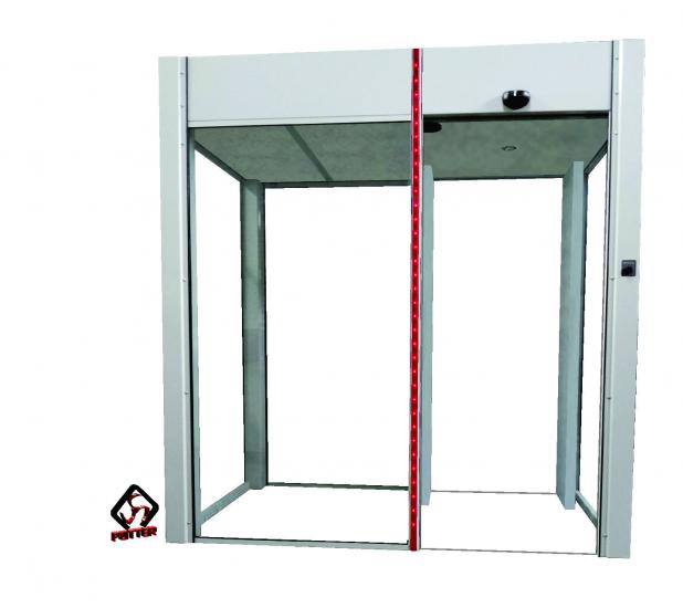 Eclusa Automática Deslizante com Detector de Metais.