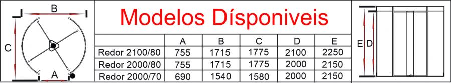 Porta Giratória com detector de metais Redor com Destravamento Automát