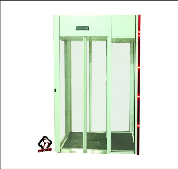 Eclusa Automática Deslizante com Detector de Metais Minus.