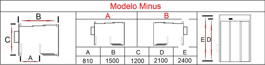 Eclusa Automática Deslizante com Detector de Metais Minus.